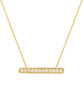 241 Wear It Both Ways Diamond Bar Pendant Necklace (1/3 ct. t.w.) in 14k White or Yellow Gold