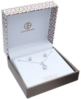 Giani Bernini 2-Pc. Set Cubic Zirconia Pendant Necklace and Stud Earrings in Sterling Silver, Created for Macy's