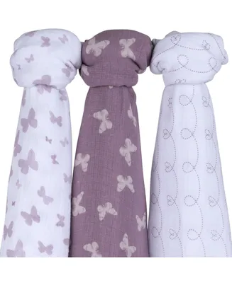 Ely's & Co. Muslin Cotton Swaddles 3 Pack