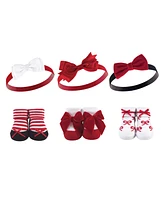 Hudson Baby Baby Girl Socks and Headband Gift Set