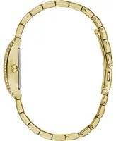 Caravelle Women's Gold-Tone Stainless Steel Bracelet Watch 21x33mm