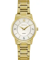 Caravelle Women's Gold-Tone Stainless Steel Bracelet Watch 30mm