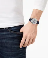 Raymond Weil Men's Swiss Automatic Maestro Blue Leather Strap Watch 39.9mm