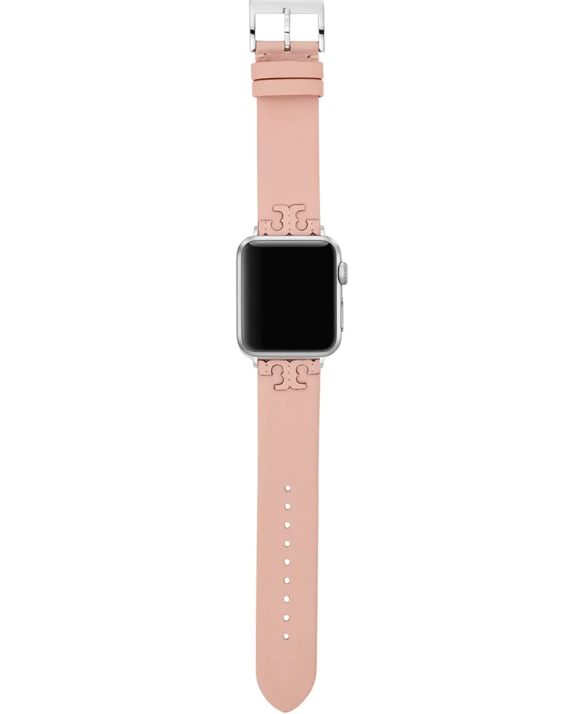 Tory Burch Women's McGraw Blush Band For Apple Watch Leather Strap 38mm/40mm