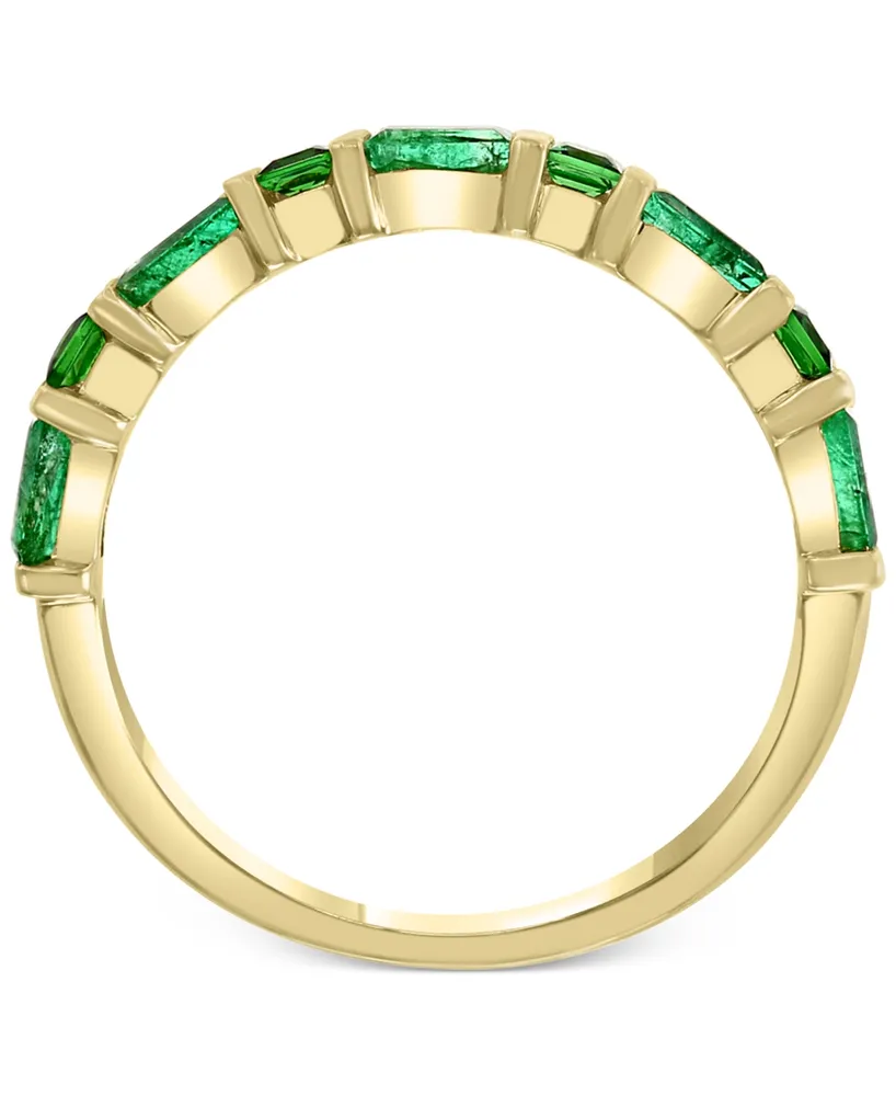 Effy Emerald (3/8 ct. t.w.) & Tsavorite (1/5 ct. t.w.) Ring in 14K Gold