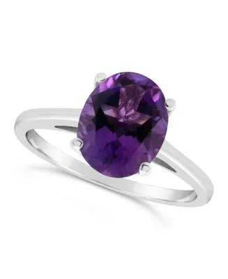 Amethyst (2-1/3 ct. t.w.) Ring Sterling Silver. Also Available Citrine (2-5/8 and London Blue Topaz (3