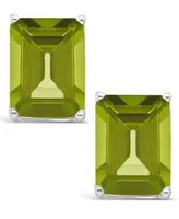 Peridot (3-3/8 ct. t.w.) Stud Earrings in Sterling Silver