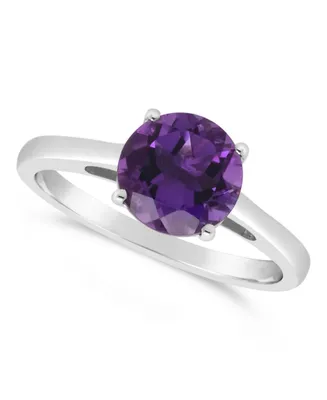 Amethyst (1-3/4 ct. t.w.) Ring in Sterling Silver. Also Available in Sky Blue Topaz (2-3/8 ct. t.w.) and Rose Quartz (1-9/10 ct. t.w.)