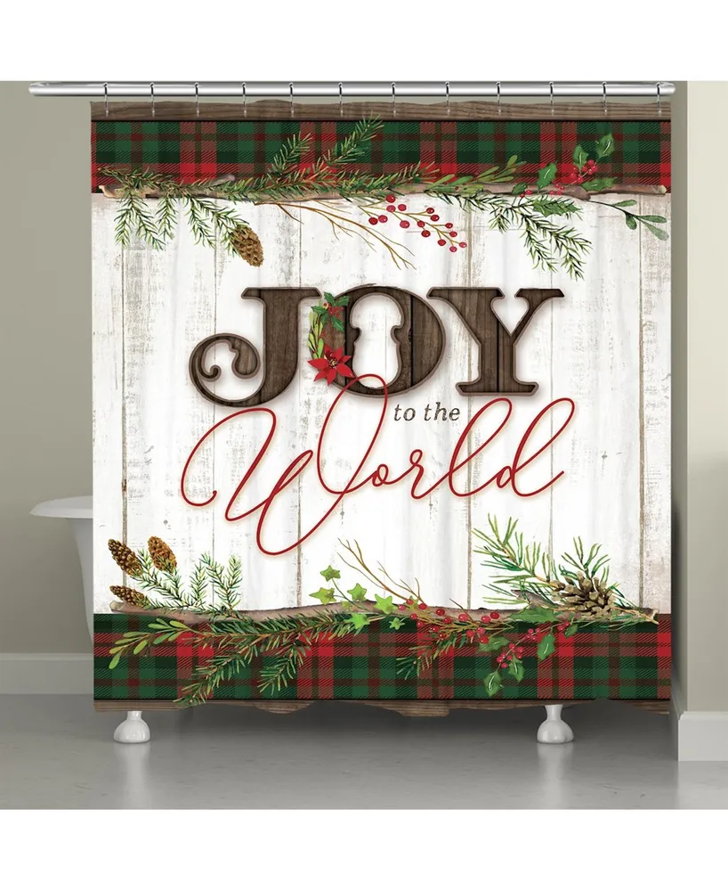 Laural Home Holiday Joy Shower Curtain