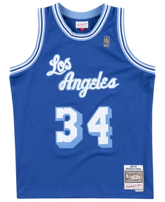 Mitchell & Ness Men's Shaquille O'Neal Los Angeles Lakers Hardwood Classic Swingman Jersey