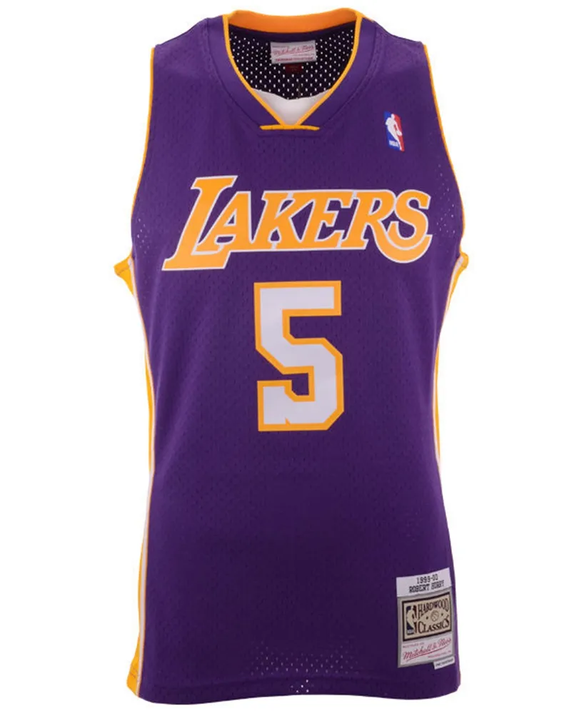 Men's Mitchell & Ness Shaquille O'Neal White Los Angeles Lakers 2002-03 Hardwood Classics Swingman Jersey