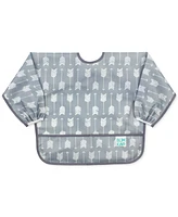 Bumkins Baby Boys Dinosaur Printed Sleeved Waterproof Bib