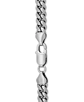 Cuban Link 24" Chain Necklace in Sterling Silver