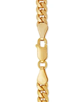 Cuban Link 24" Chain Necklace in 18k Gold-Plated Sterling Silver