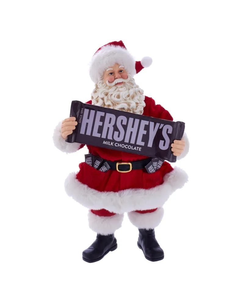 Kurt Adler Hershey Bar Fabric Santa