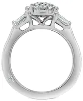 Marchesa Diamond Halo Engagement Ring (1-1/4 ct. t.w.) in 18k White Gold