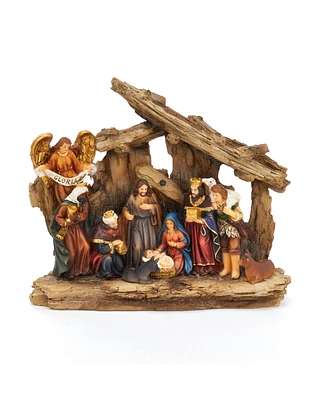 Kurt Adler 7-Inch Resin Nativity Table Piece, 11 Piece Set