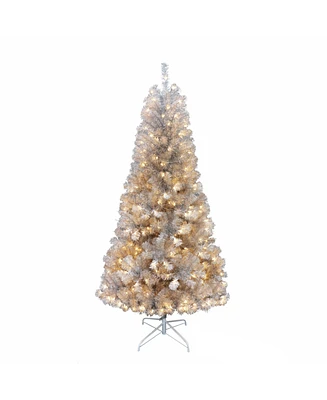 Kurt Adler 7-feet Pre-lit Silver Point Pine Tree