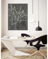 Giant Art 40" x 30" Vertices I Art Block Framed Canvas