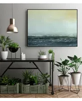 Giant Art 40" x 30" Sea View Vi Art Block Framed Canvas