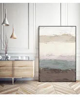 Giant Art 36" x 24" Strata Horizon I Art Block Framed Canvas