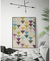 Giant Art 28" x 22" Confetti Prism Ix Art Block Framed Canvas