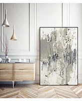 Giant Art 40" x 30" Payne's Splash Ii Art Block Framed Canvas