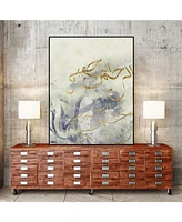 Giant Art 14" x 11" Arabic Encaustic Iv Art Block Framed Canvas