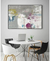 Giant Art 36" x 24" Minute I Art Block Framed Canvas