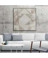 Giant Art Geometric Veil Ii Art Block Framed Canvas