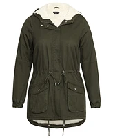 City Chic Women's Explorer Parker Jacket