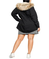 City Chic Women's Explorer Parker Jacket