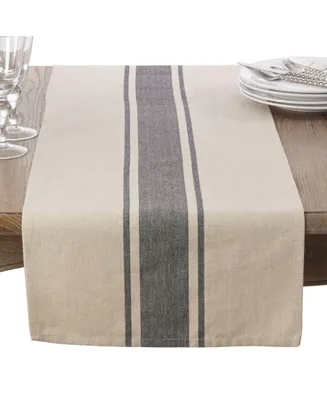 Saro Lifestyle Banded Design Table Runner