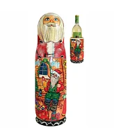 G.DeBrekht Russian Santa Workshop Wine Bottle Gift Box