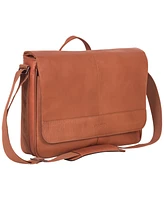 Colombian Leather Crossbody 15.6" Laptop & Tablet Messenger Bag