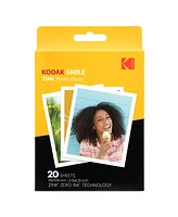 Kodak 3.5" x 4.25" Premium Zink Photo Paper - 20 Sheets