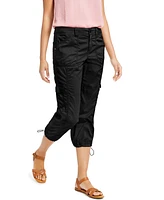 Style & Co Women's Mid-Rise Cargo Capri Pants, Regular Petite, Exclusively at Macy's