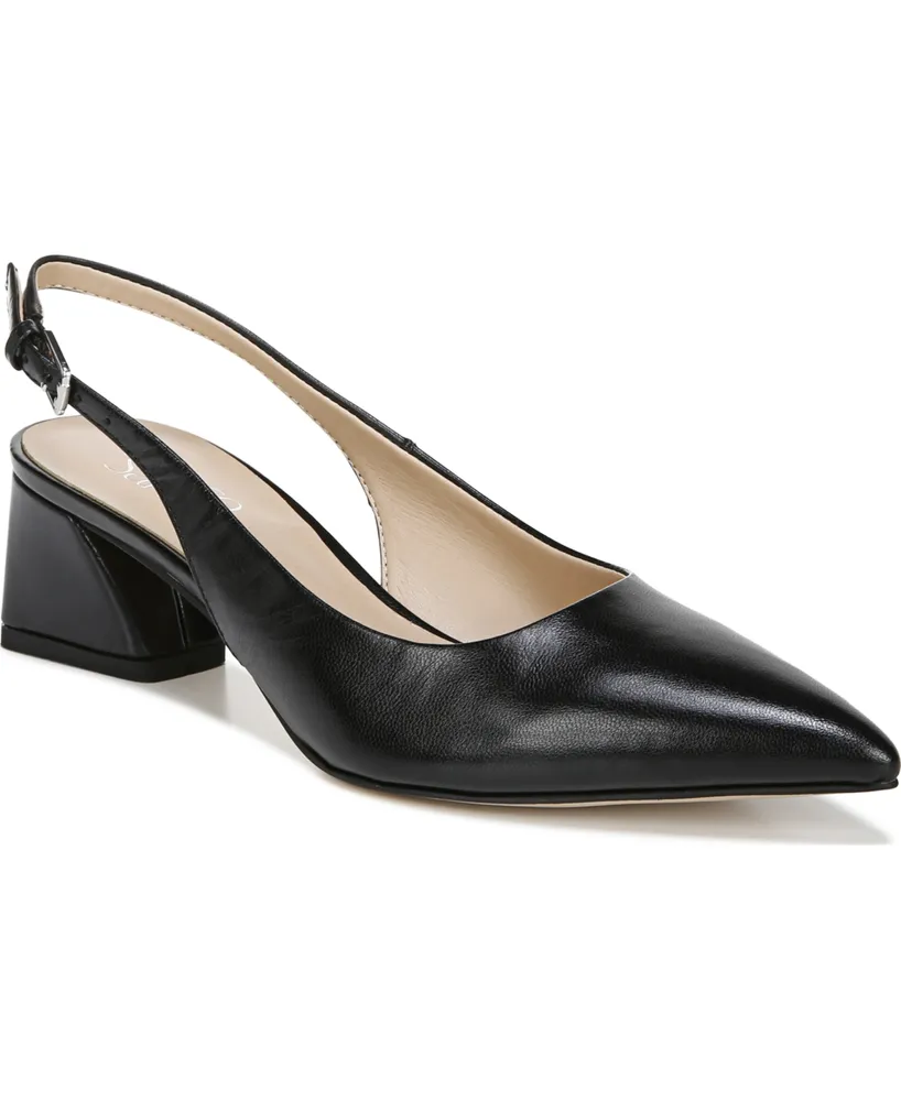 Franco Sarto Women's Racer Pointed Toe Block Heel Slingback Pumps