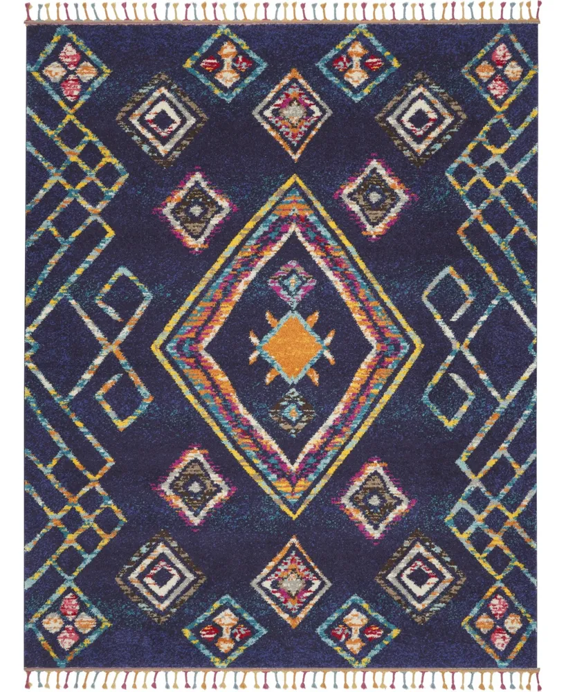 Closeout! Nourison Home Mecca MEC02 Navy 7'10" x 10'6" Area Rug