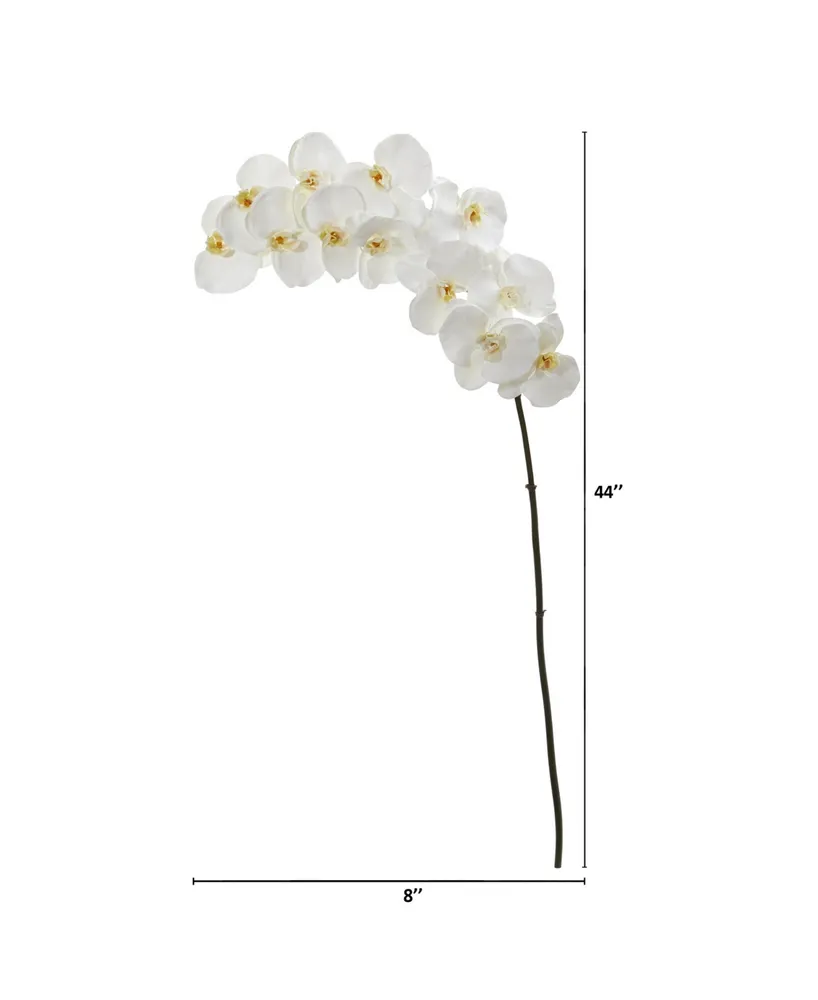 Nearly Natural 44in. Phalaenopsis Orchid Artificial Flower Set of 3