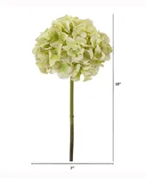 Nearly Natural 19in. Hydrangea Artificial Flower Set of 6