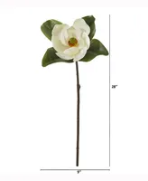 Nearly Natural 28in. Magnolia Artificial Flower Set of 3