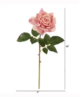 Nearly Natural 20in. Rose Artificial Flower Set of 6