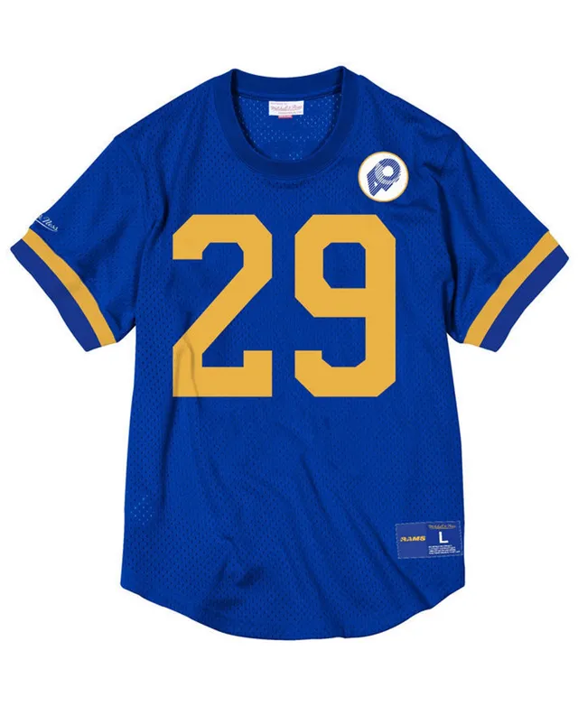 Men's Mitchell & Ness Eric Dickerson Royal/Gold Los Angeles Rams 1984 Split Legacy Replica Jersey Size: Small