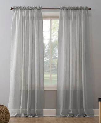 No. 918 Crushed Sheer Voile Rod Pocket Curtain Panel