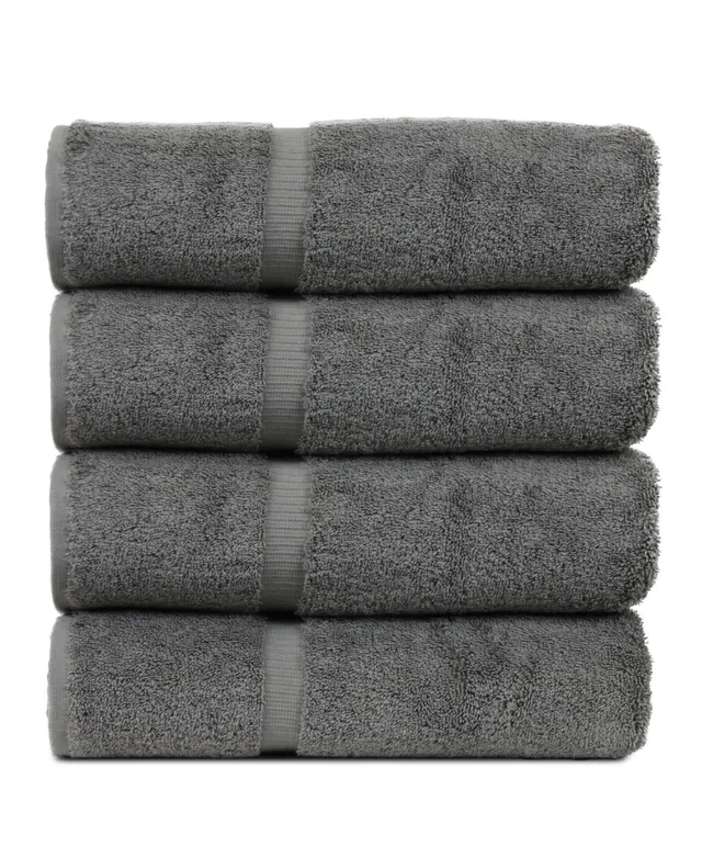 Alev Jacquard Bath/Hand Towel set Gray - Linum Home Textiles