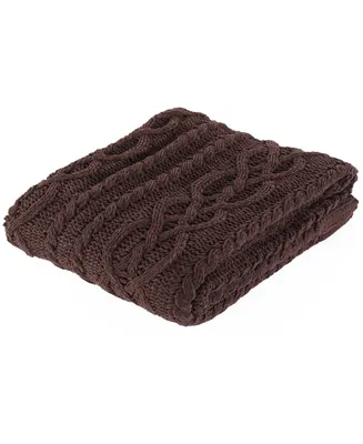 Happycare Textiles Knitted Luxury Chenille Throw Blanket