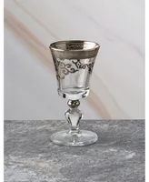 Classic Touch Set of 6 Liquor Glasses with Design