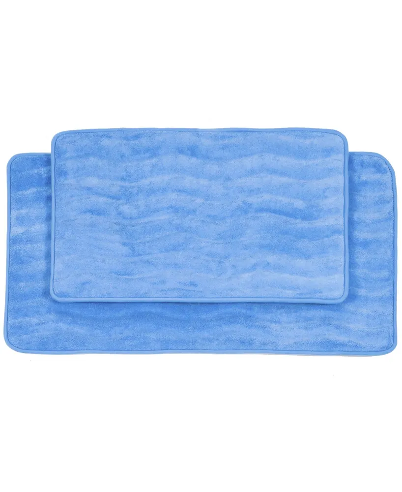 Baldwin Home 2 Piece Memory Foam Bath Mat Set