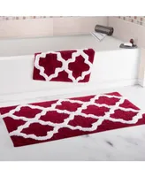 Baldwin Home 2 Piece Trellis Bathroom Mat Set